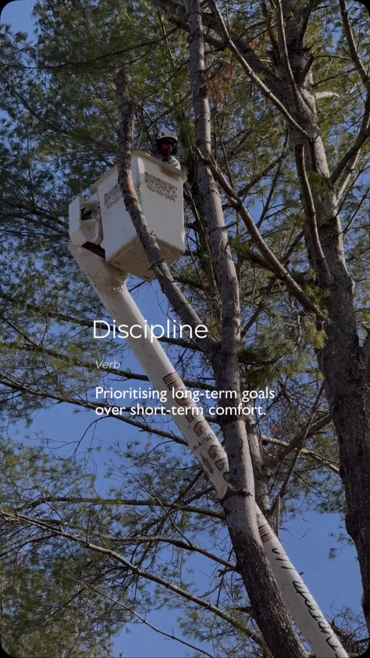 Discipline’s what keeps the job safe, clean, and done right. Every ...