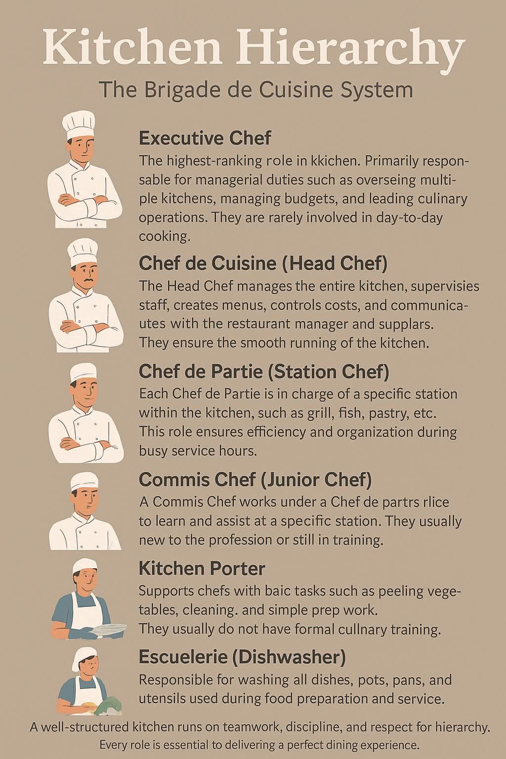 Kitchen Hierarchy 🌸🧑‍🍳🧑‍🍳🧑‍🍳🧑‍🍳🌸 Chef Life #contentmonitezation # ...