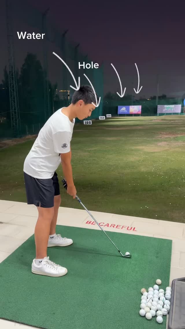2nd shot par 4 —> with the intention to make par —>Where are you aiming ...