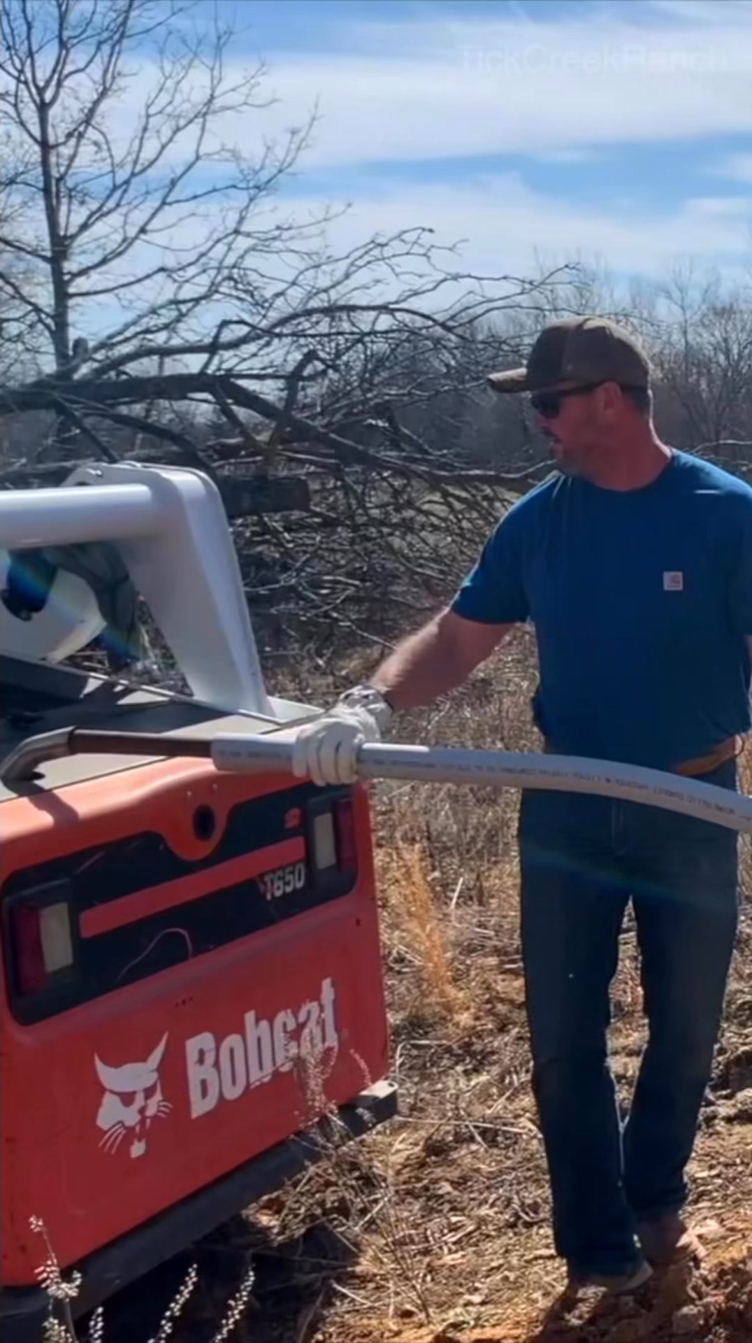 Old school trick! Making a custom conduit sweep using heavy equipment ...