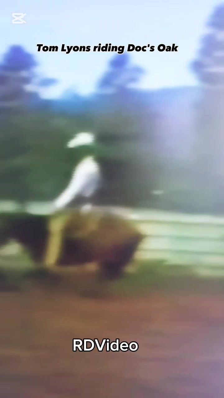 TOM LYONS and DOC'S OAK In these very rare 80's images Tom Lyons riding ...