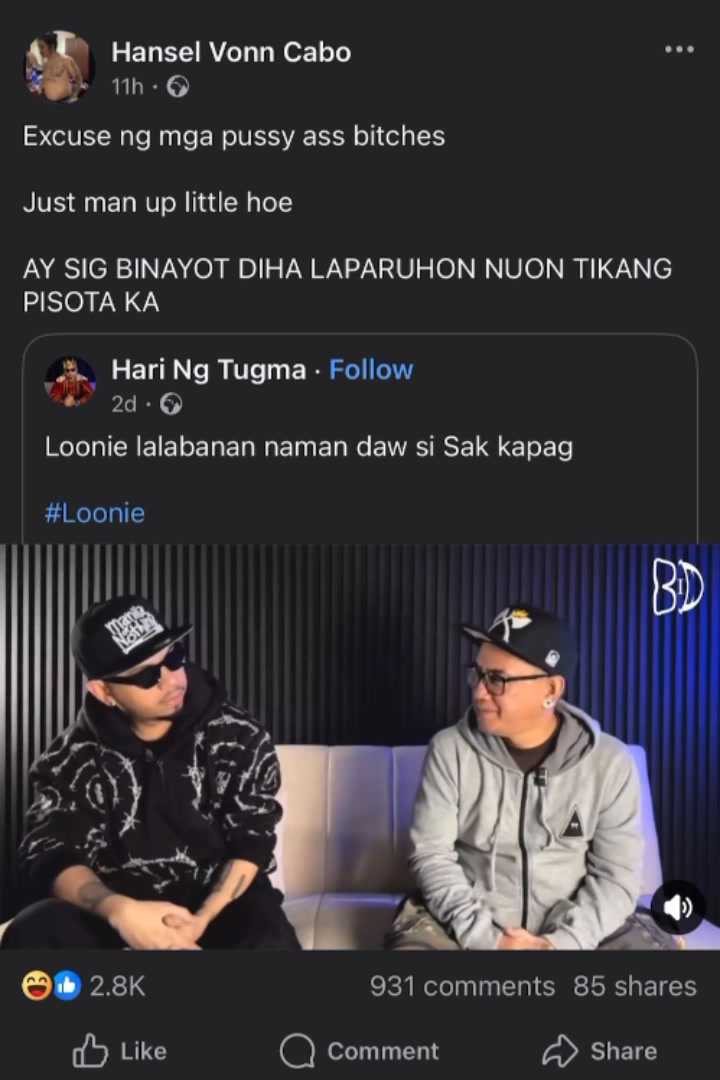You have to earn it, Sak! Nasayang kasi yung kredibilidad mo bilang ...