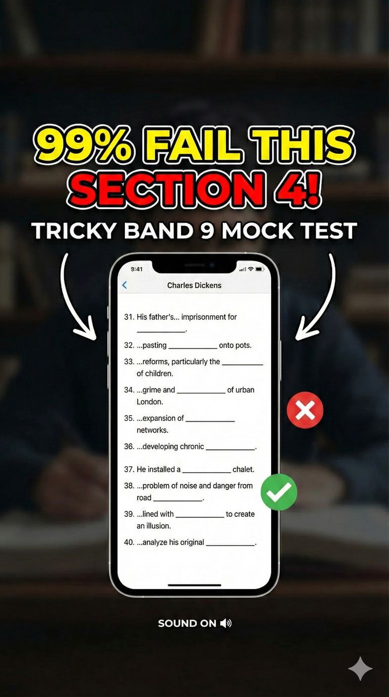 Advanced🔥 IELTS Listening Section 4 Practice: Tricky Band 9 Mock Test ...