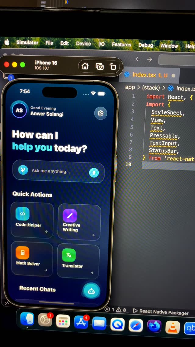 Building a ChatGPT-style AI Assistant UI in React Native 🤖 Premium ...