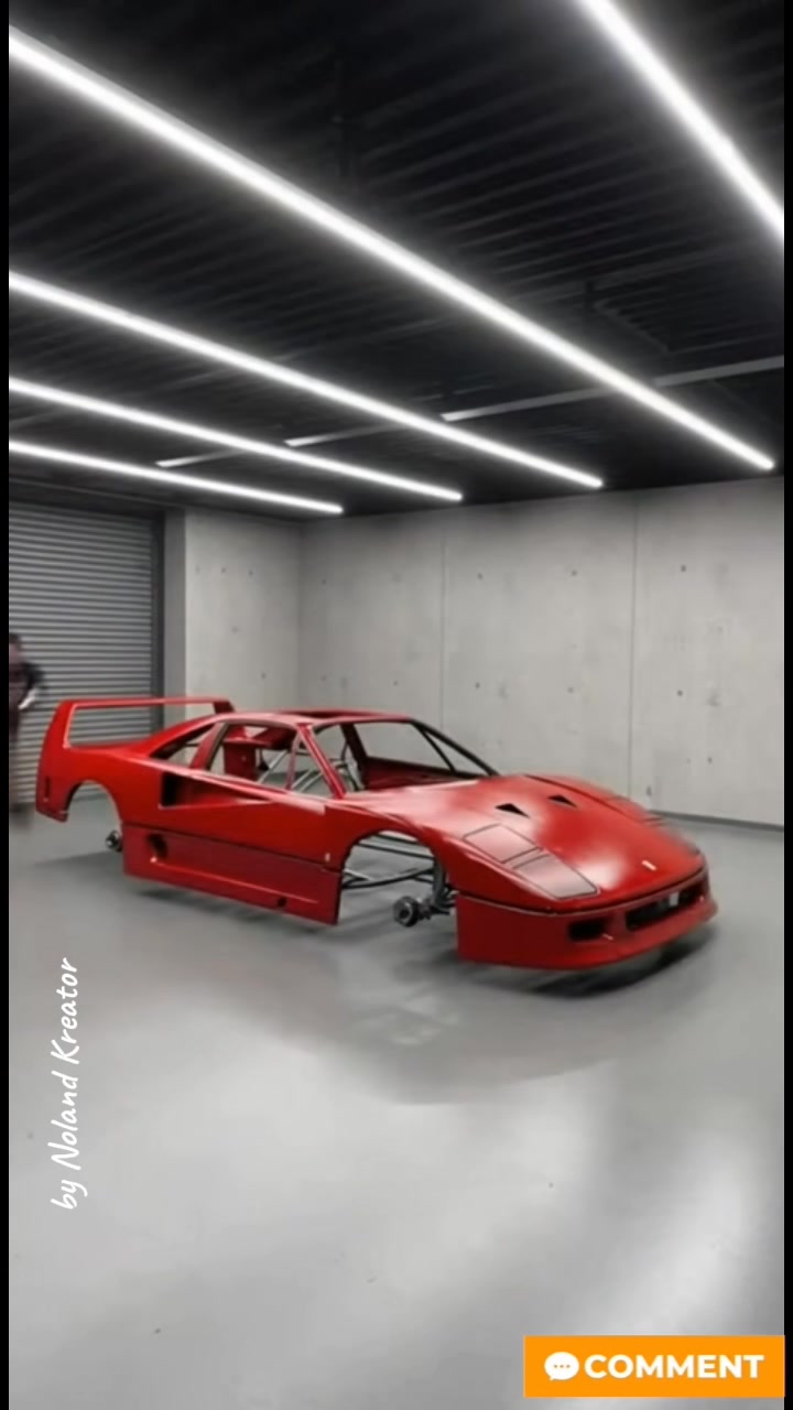 The King is Back: F40 Restoration 👑 The resurrection of an icon. 🐎🔴 ...
