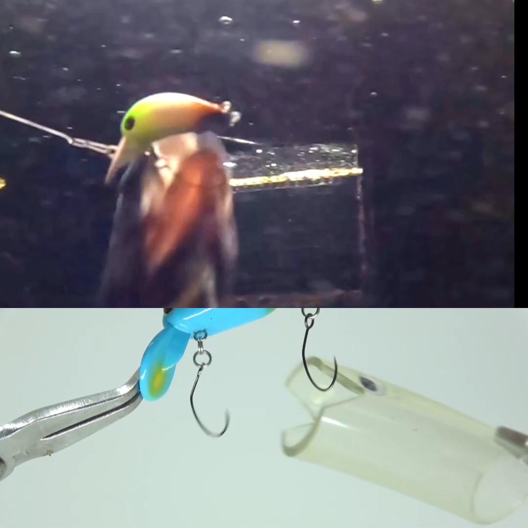 痴虫ルアー動画 イジリースティック95ワイド ただ巻き（速巻き