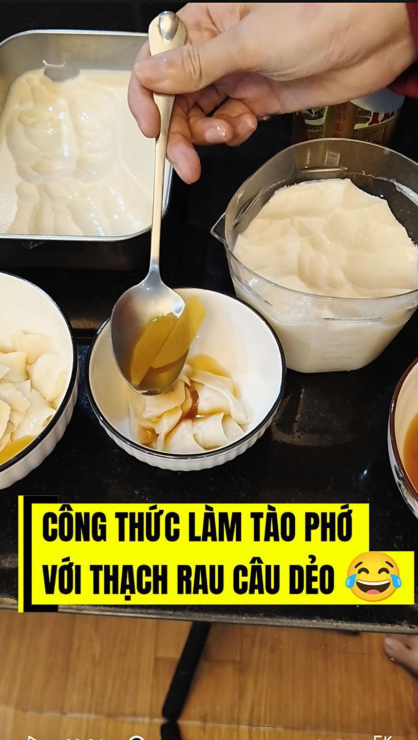 Cách làm tào phớ với thạch rau câu dẻo dễ như ăn kẹo luôn nè mấy Nàng 🥰 ...