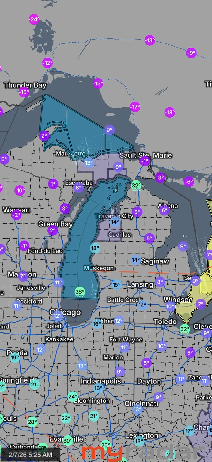 Saturday, February 7, 2026 – 6:15 AM Gold Standard Michigan Radar ...
