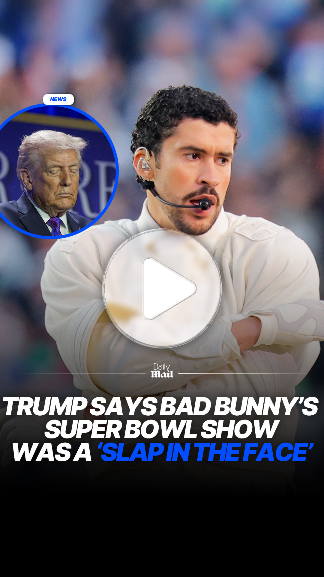 Donald Trump has called Bad Bunny's all-Spanish Super Bowl halftime ...