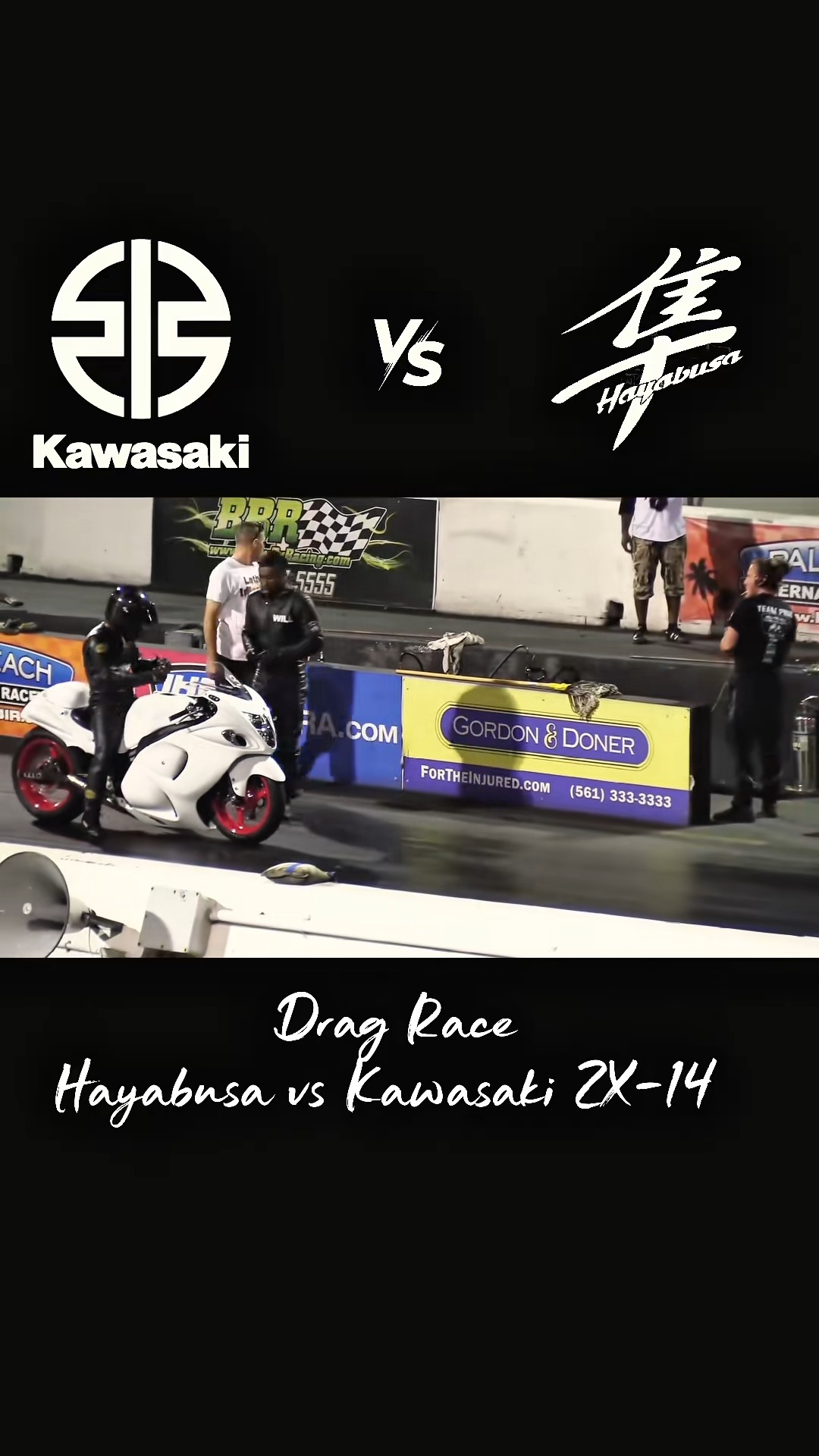 Can the world's fastest Kawasaki ZX-9 outrun a Suzuki Hayabusa in