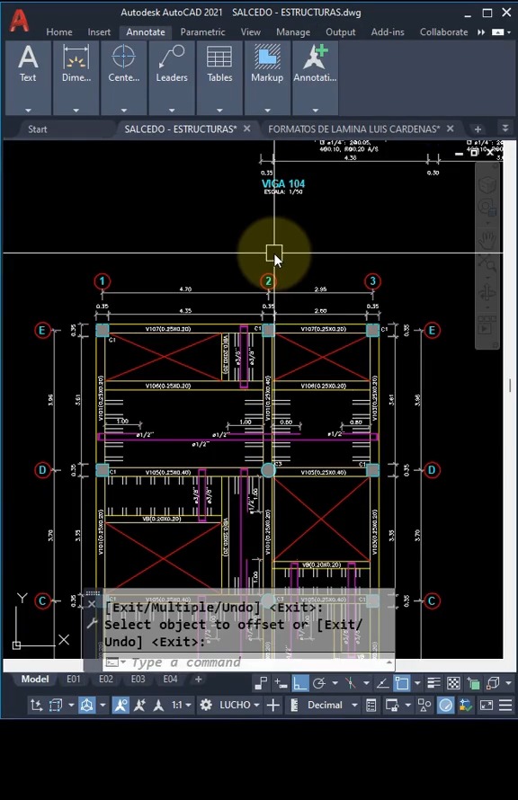 LINEAS DE CONSTRUCCIÓN EN AUTOCAD 2 🔗 Síguenos en nuestras redes ...