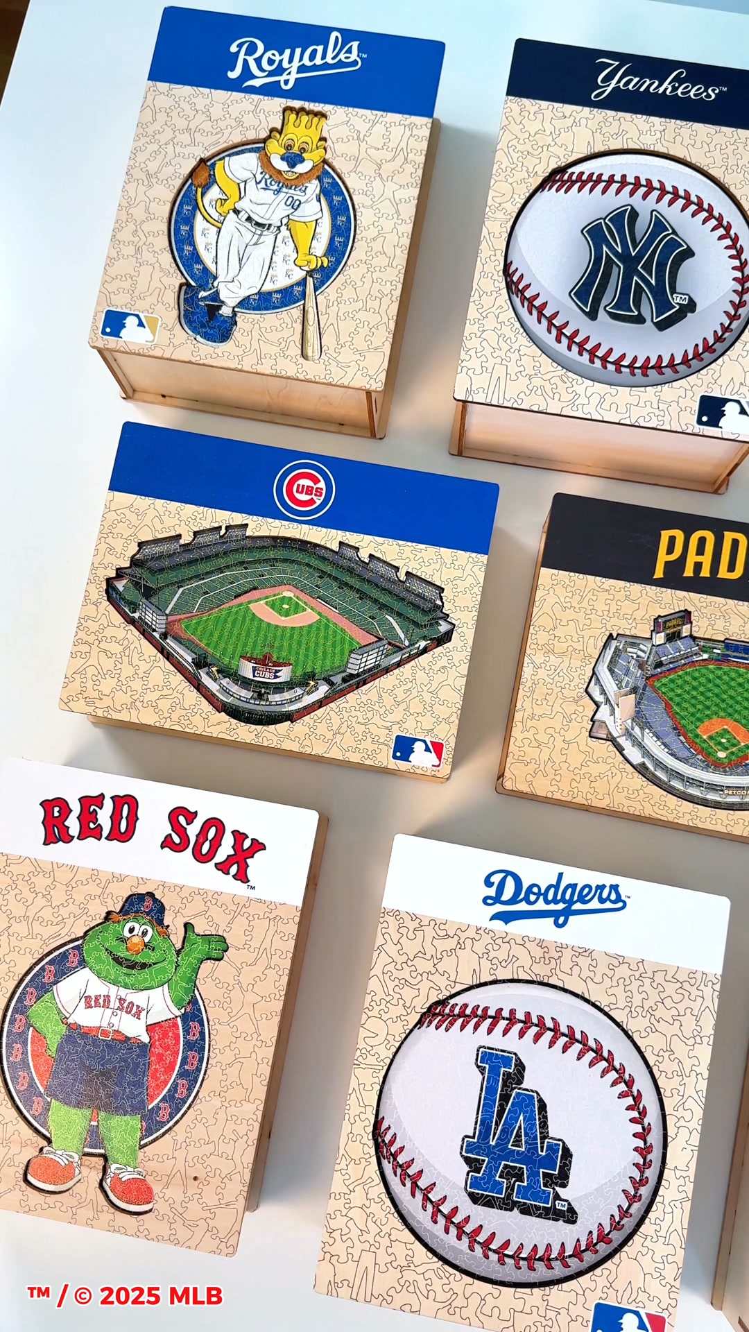 These wooden puzzles are a gift that any BASEBALL fans will love