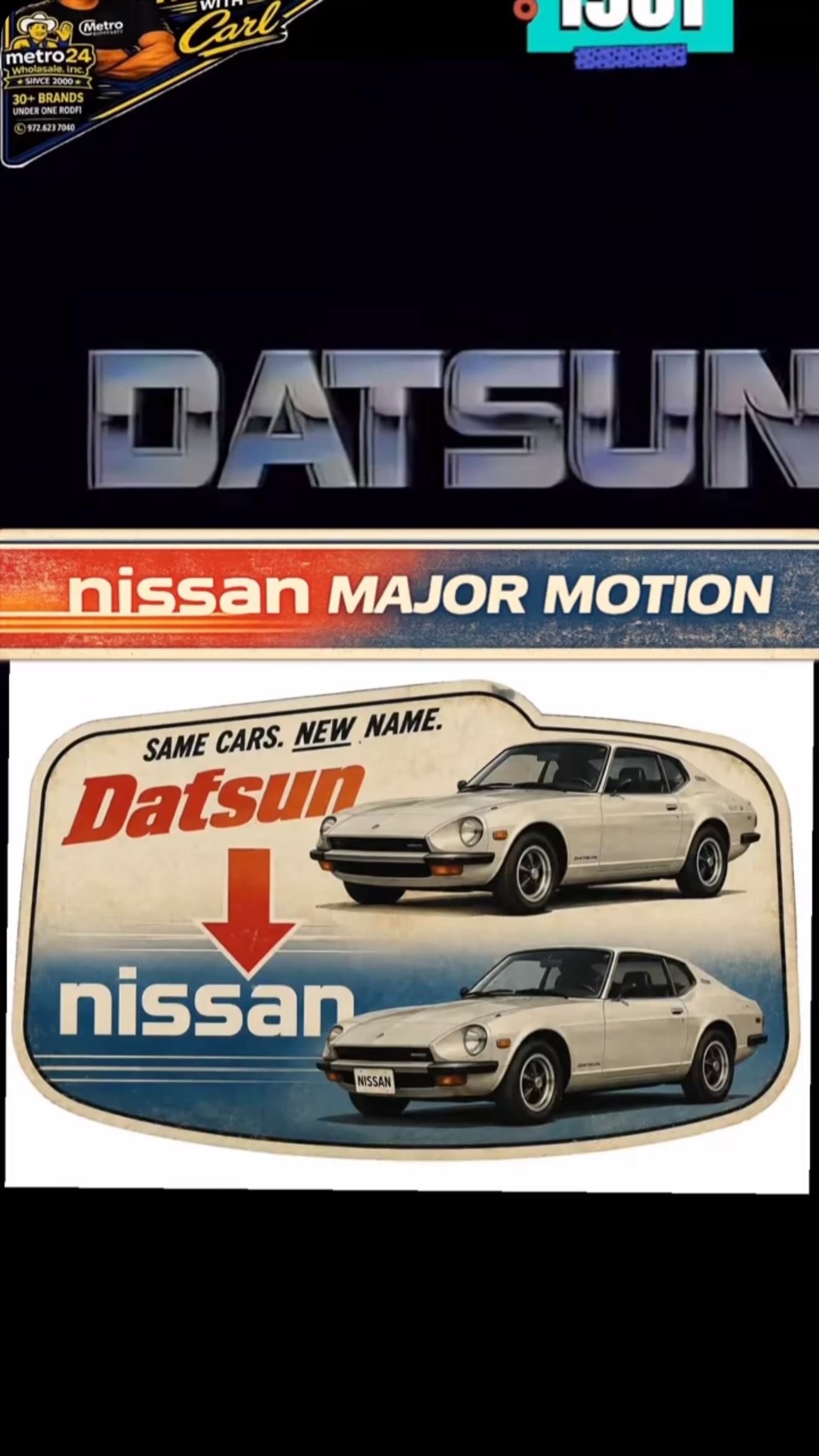 Nissan's first car, the 1933 Datsun 12 Phaeton, had just 12