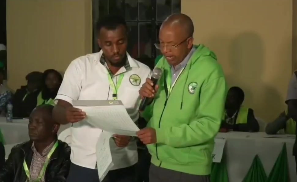Breaking news; IEBC declares Hon. Leo wamuthende njeru as the MP elect ...
