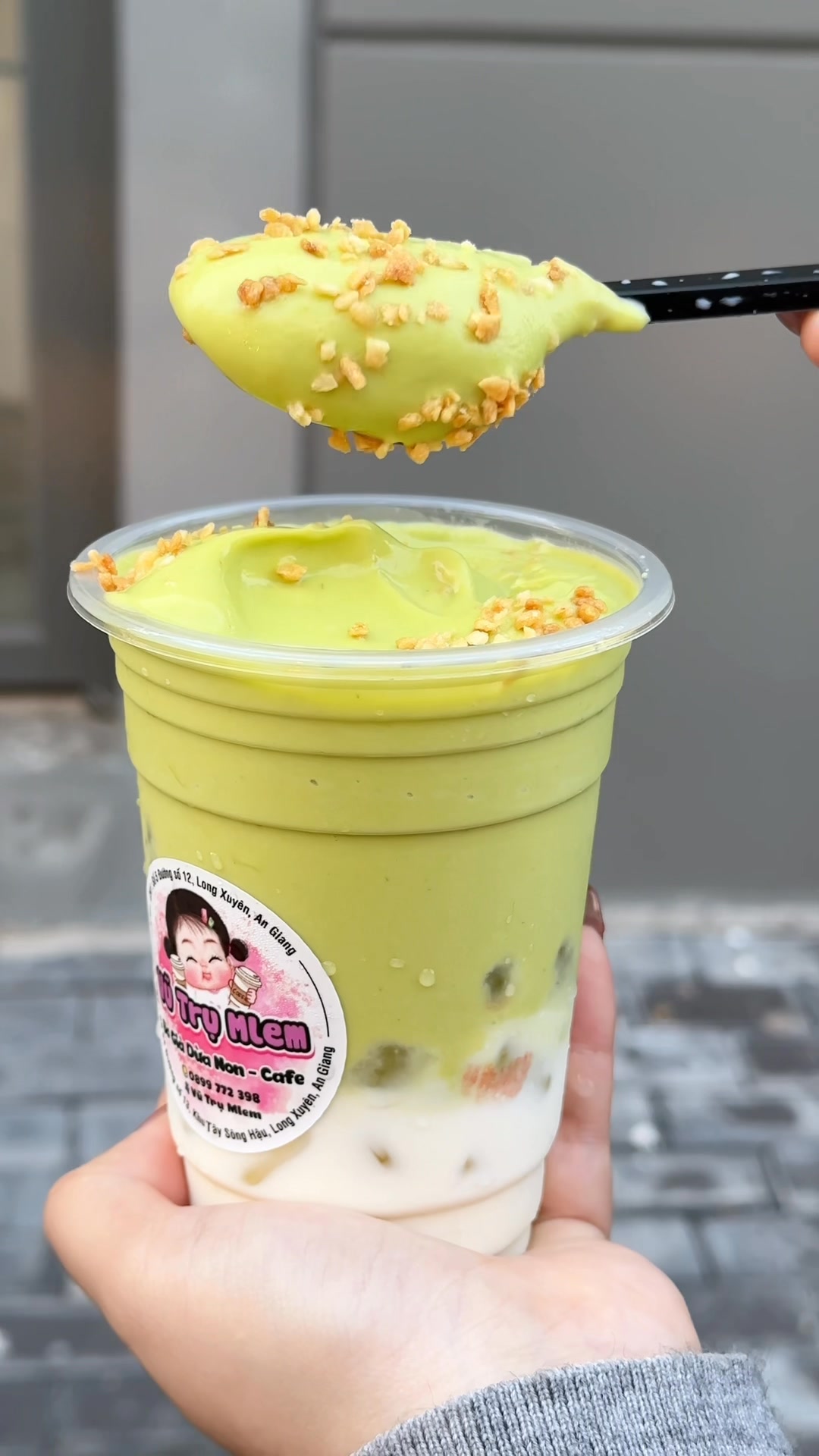 Bơ già dừa non món tui ghiền #baoanhanhang #bogiaduanon # ...