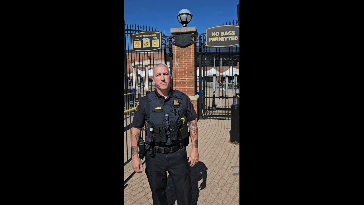 ⛈️ Michigan weather can change quickly — even on game day., If you’re heading to Michigan Stadium, take a minute to watch this quick severe-weather safety message from DPSS., 🏟️ Be aware of changing 