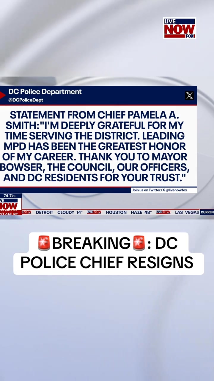 🚨BREAKING: DC Police Chief Pamela Smith RESIGNS Hopefully they get a ...