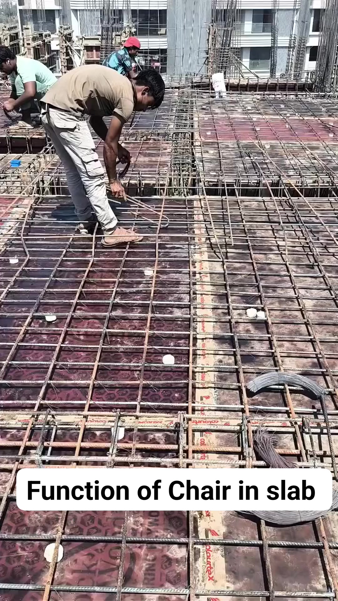The function of a **chair** in a slab (typically used in reinforced ...