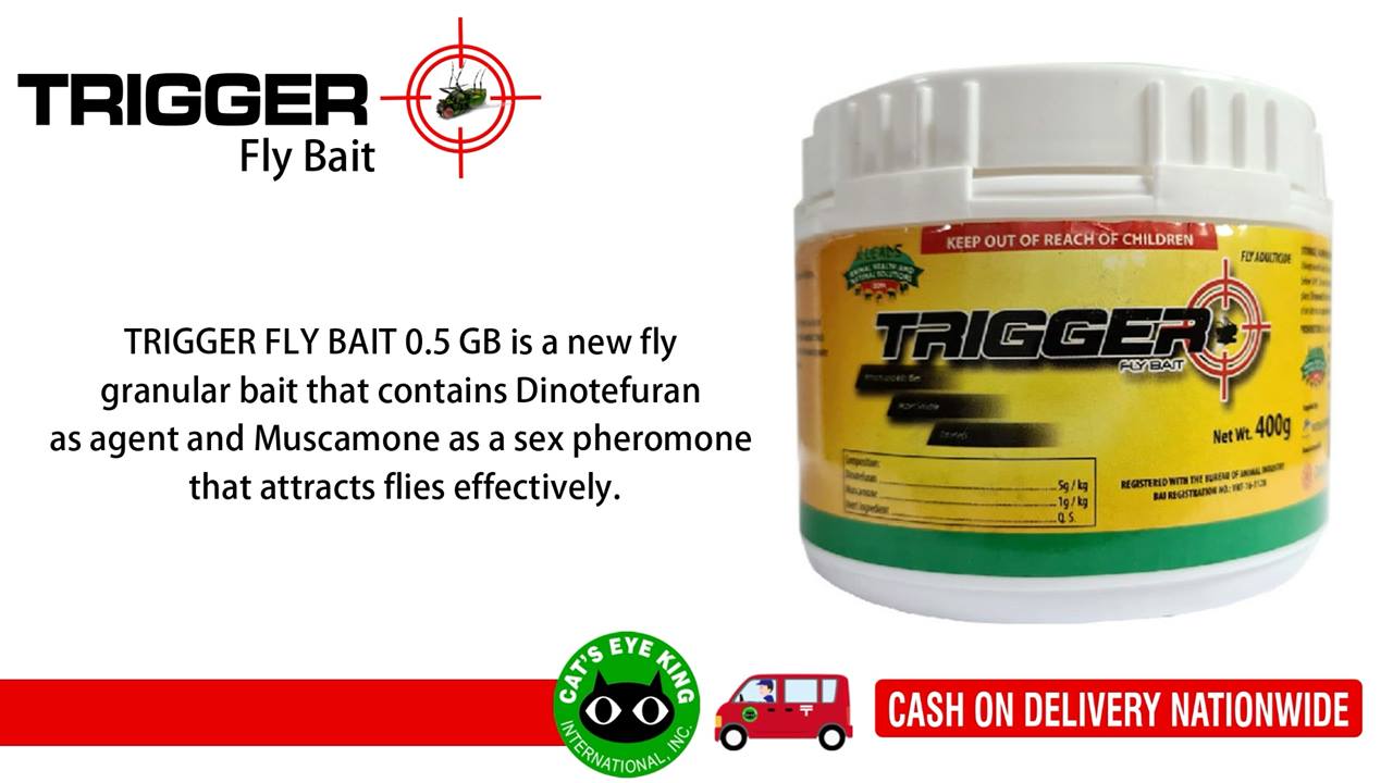 Trigger Fly Bait brought by CEK | Flies are frequent on trash cans ...