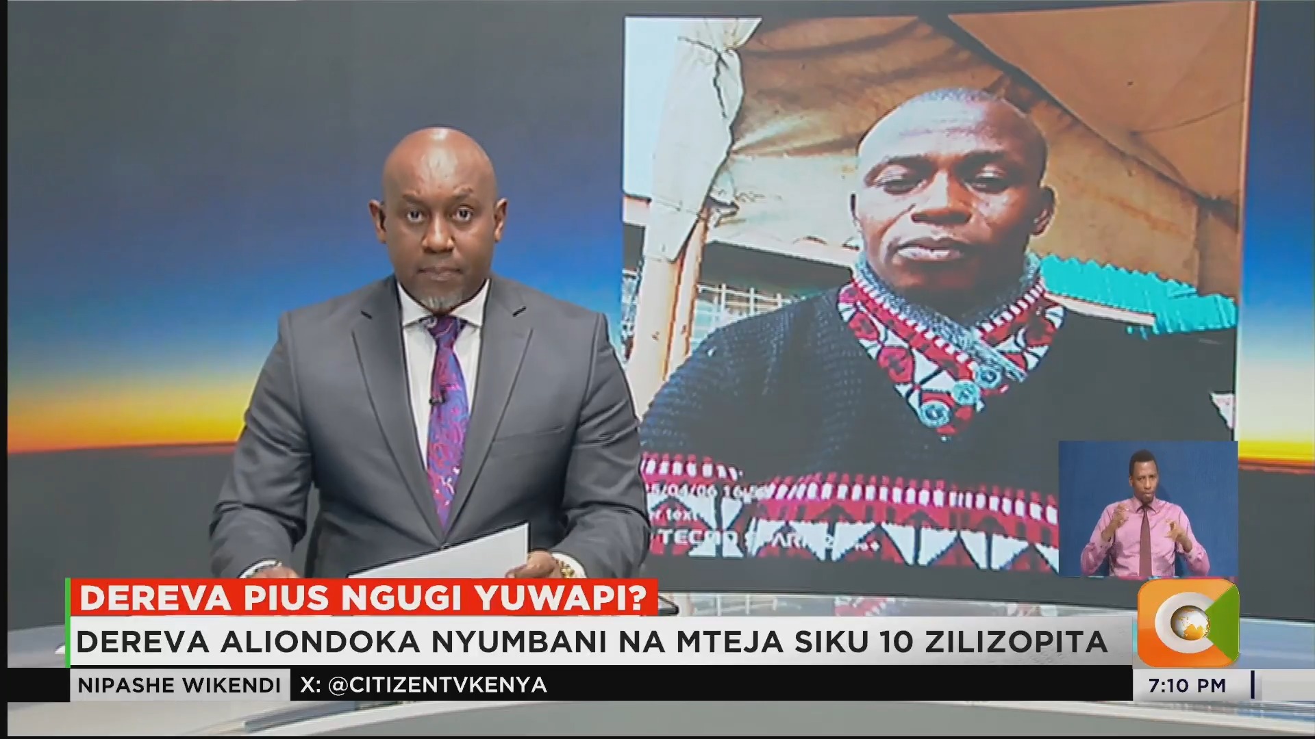 Dereva Pius Ngugi Yuwapi? Dereva aliondoka nyumbani na mteja siku 10 ...