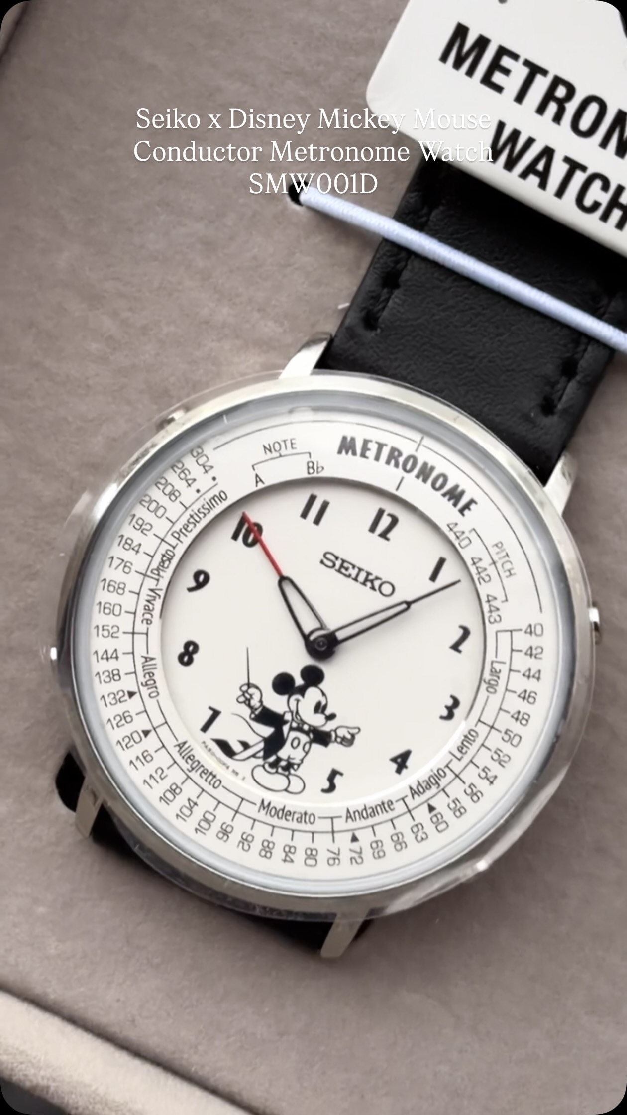Seiko x Disney Mickey Mouse Conductor Metronome Watch SMW001D