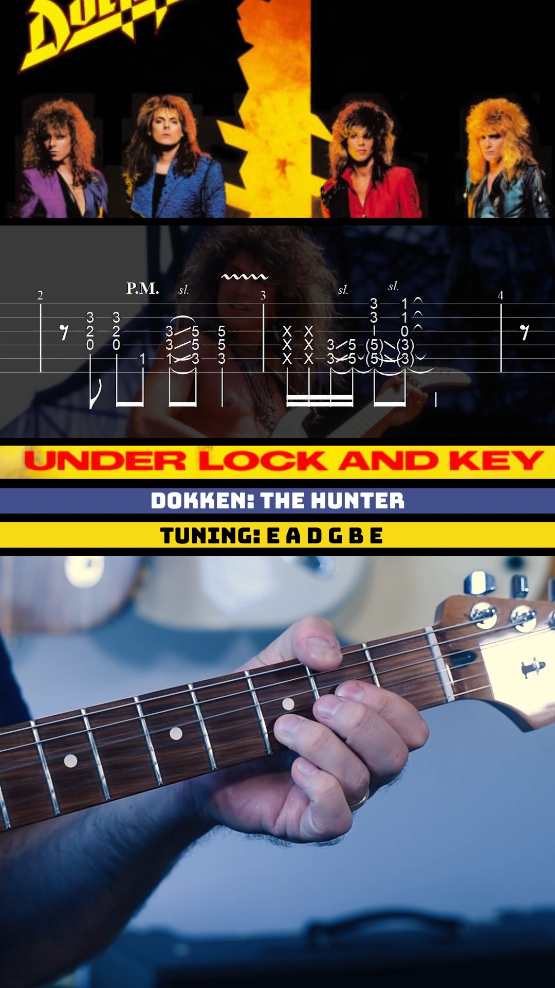 The Hunter guitar riff by Dokken. Get the tab and Guitar Pro file for ...