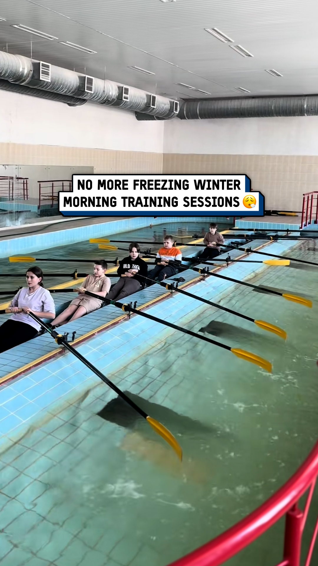 This whole pool was designed just for rowing training 🚣‍♂️🤯 #rowing # ...