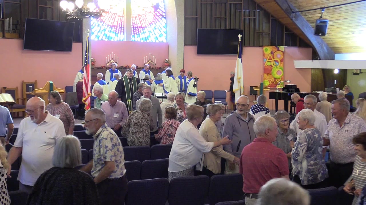 The START of the Service is 8 minutes and 6 seconds into the video ...