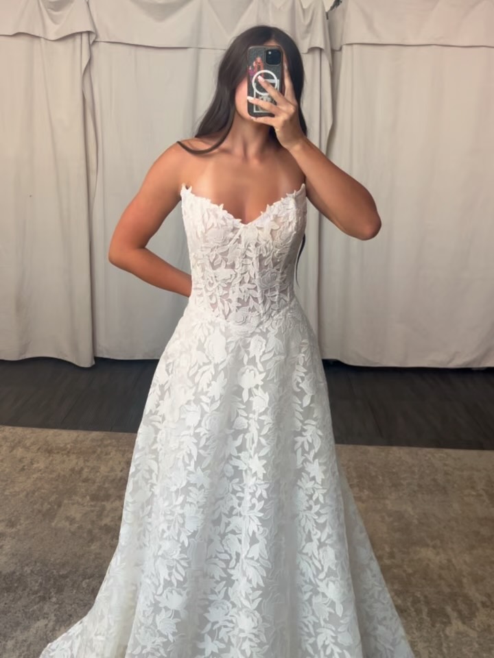 HELLO GORGEOUS! , This stunning piece is featured in our window display currently! Come in today to make it yours! 🤍 , Sophia Tolli Australia | Designer Wedding Dresses , #cocosbridal