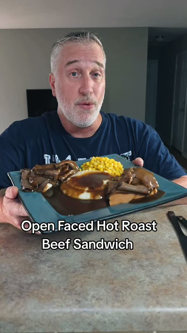 邦楽 wface hot beefsandwiches Open Faced Hot Roast Beef Sandwich #recipe #dinnerideas