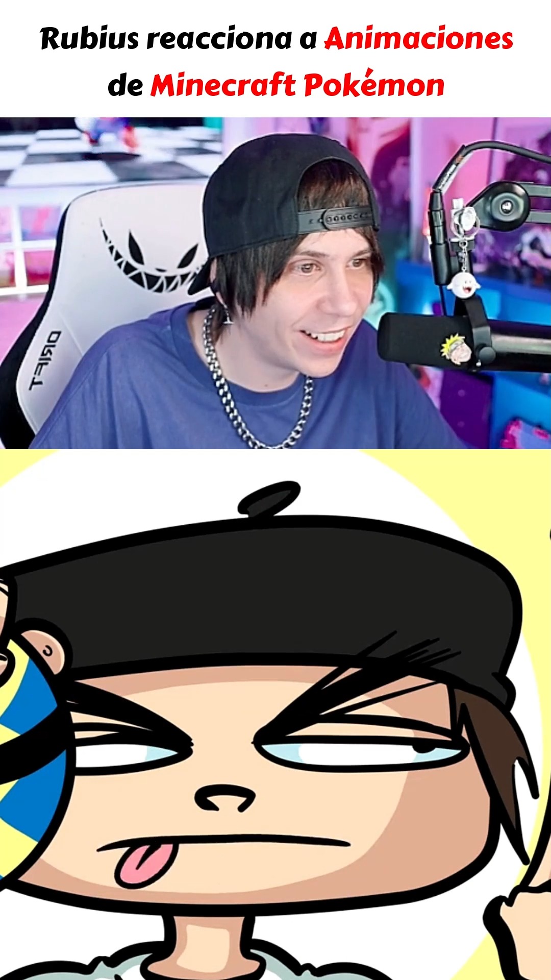 Rubius reacciona a Animaciones de su serie Minecraft Pokémon #rubius # ...
