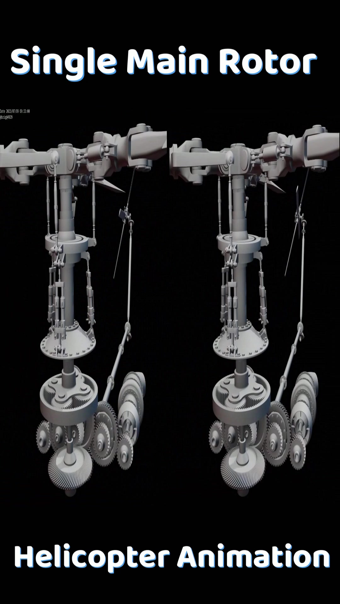 Single Main Rotor Helicopter Animation #helicopter #aircraft #aviation ...