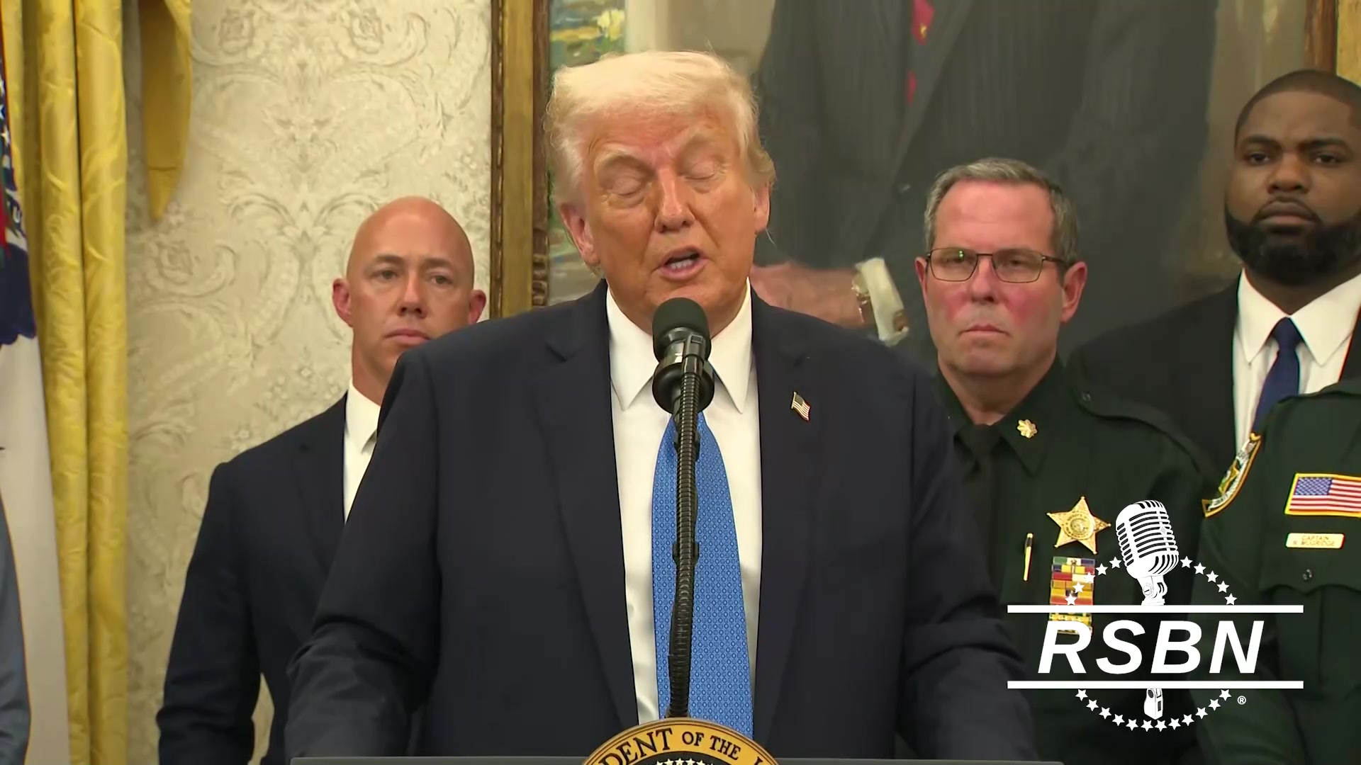 WATCH: President Trump awards the first ever Medal of Sacrifice for ...