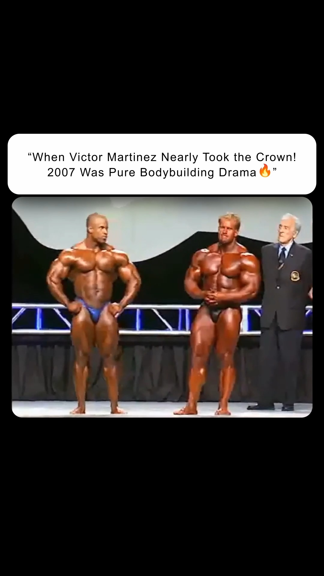 Did Victor Martinez deserve to Win 2007 Mr Olympia? Kai Greene