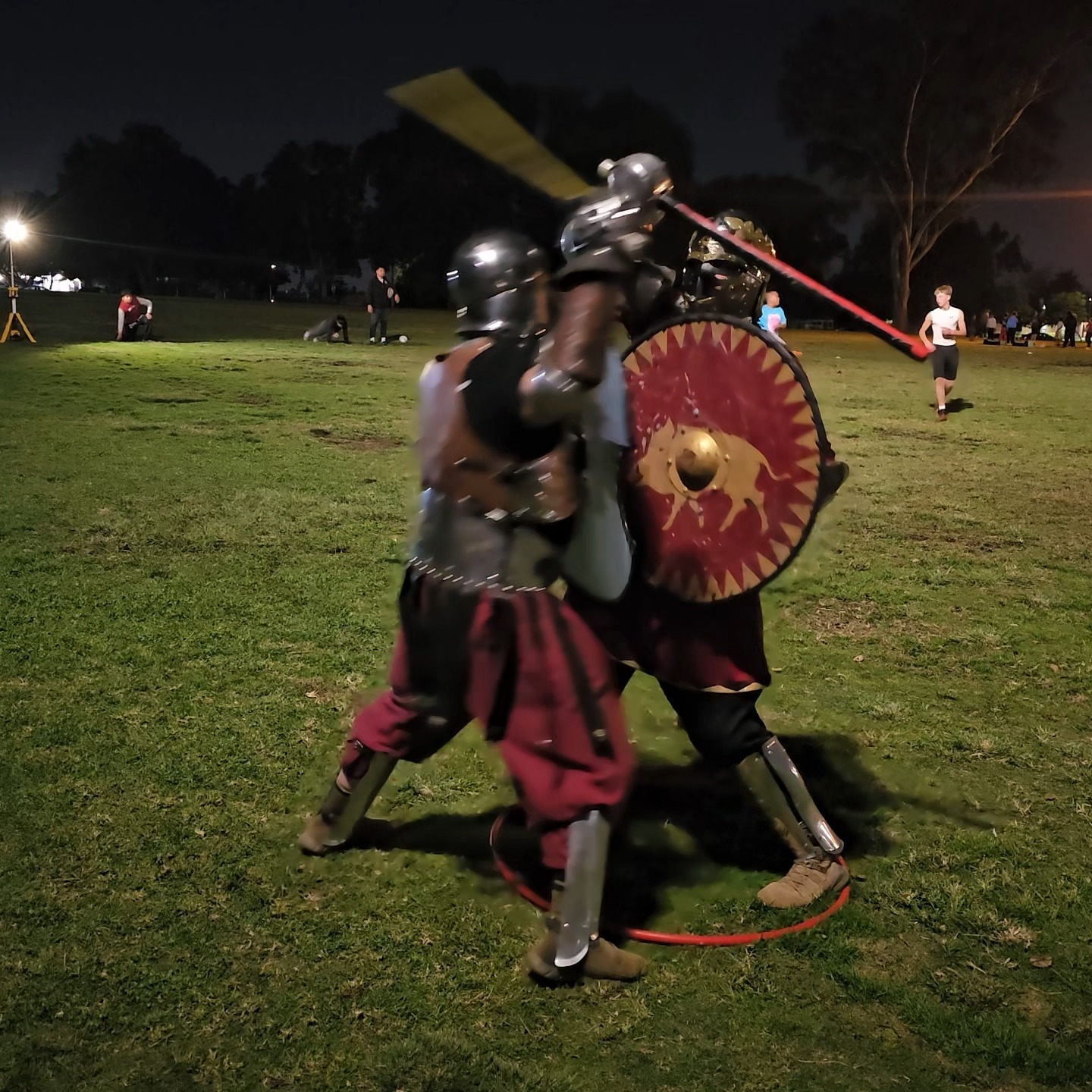 SCA Practice 12-3-25 Ring Training- Matt (HRH Wilhelm SCA) assisting ...