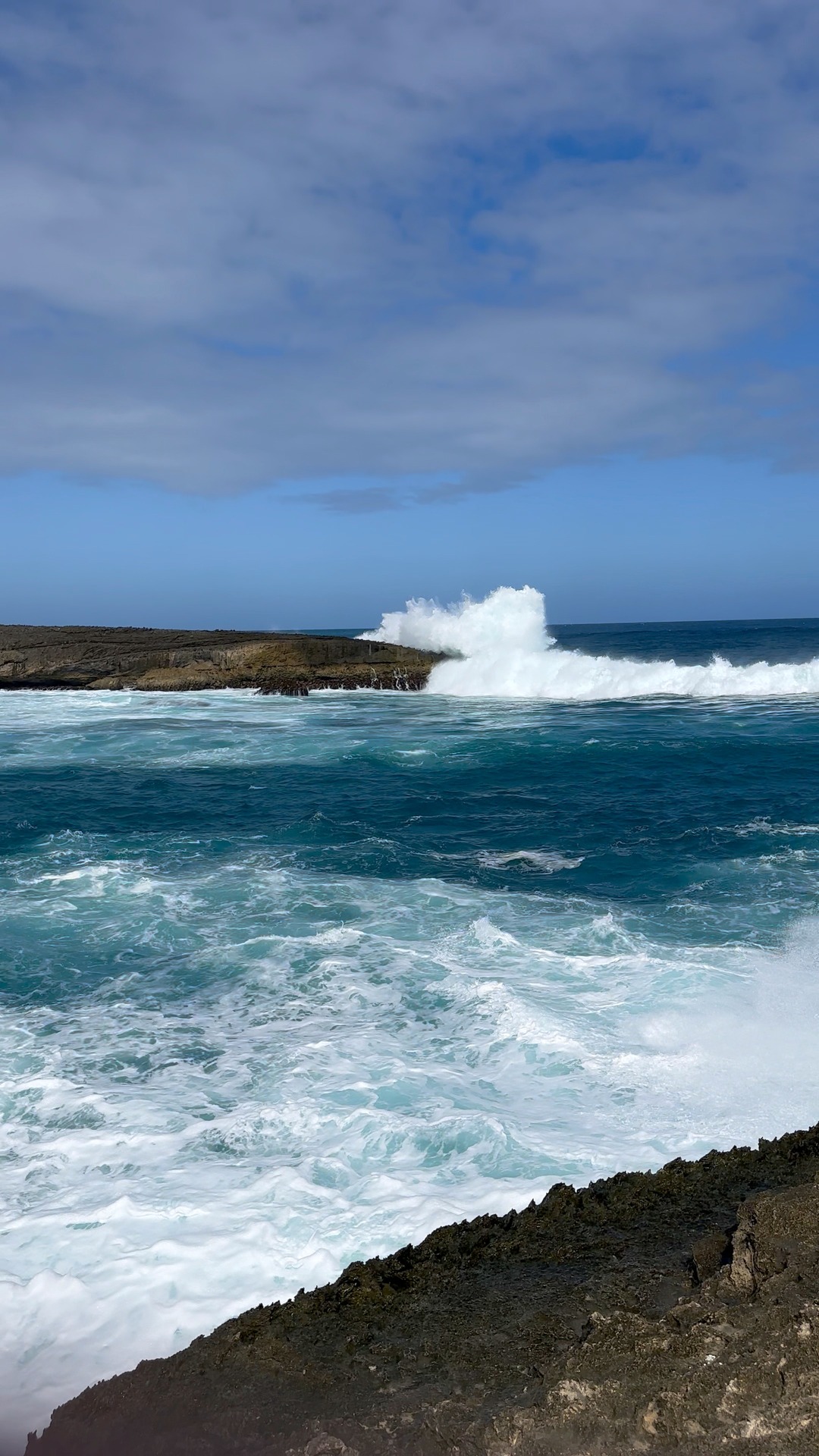 The waves on the north shore were massive today! This is at Lāʻie Point ...