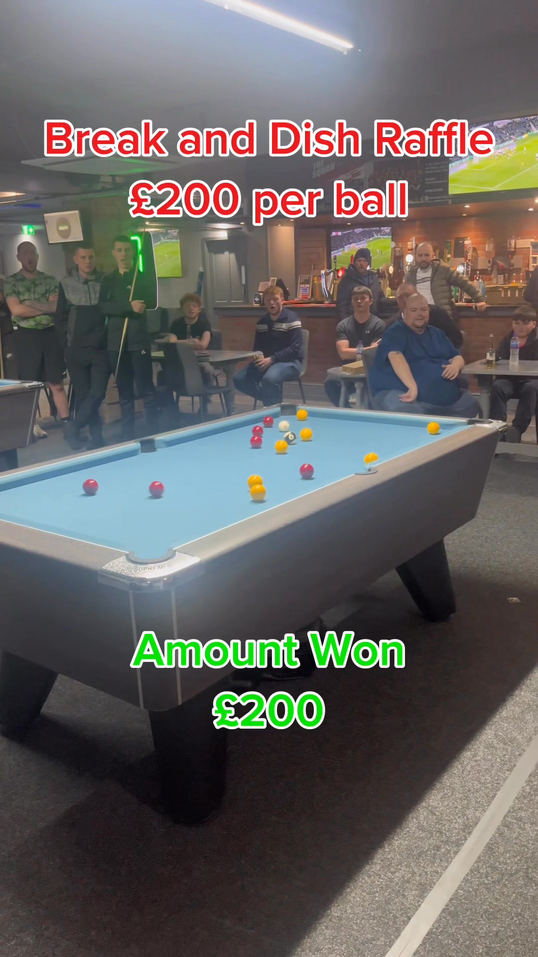Break and Dish Raffle £200 per ball 🎱🔥 - - - #cuesports #billiards ...