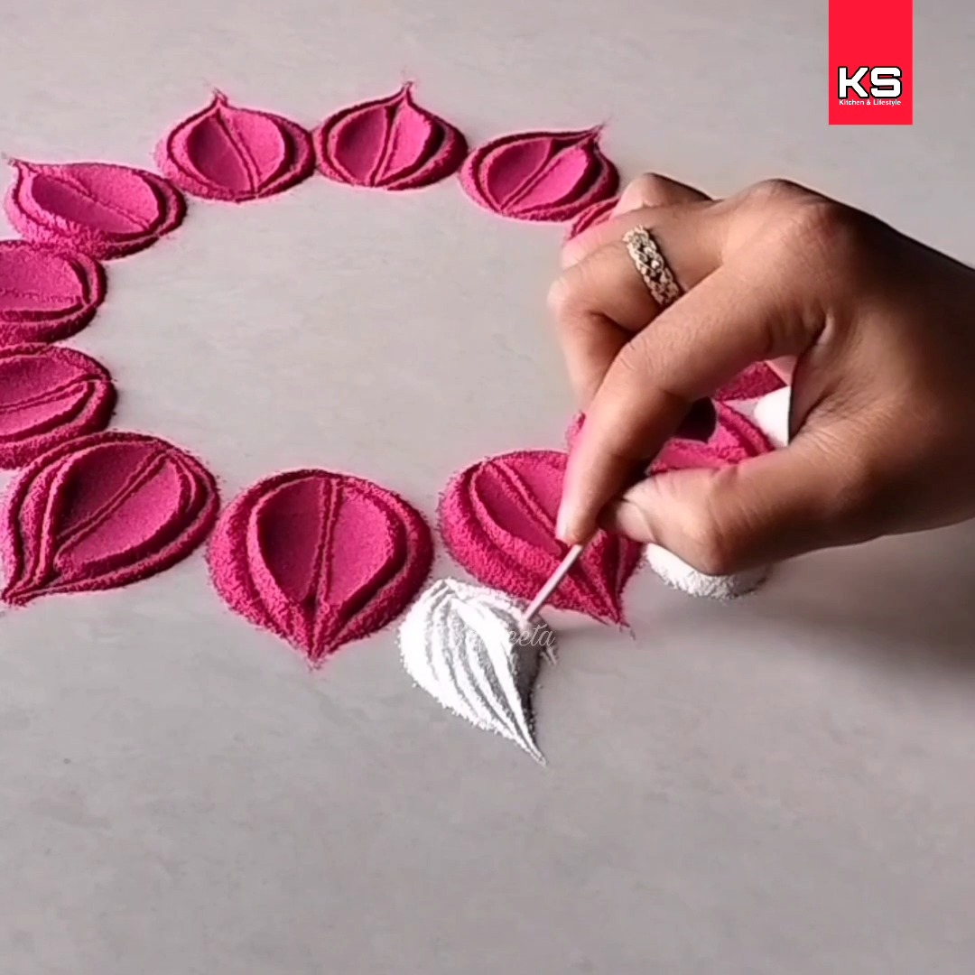 You Will Fall in Love with This Rangoli 💖 | KS Kitchen & Lifestyle ...