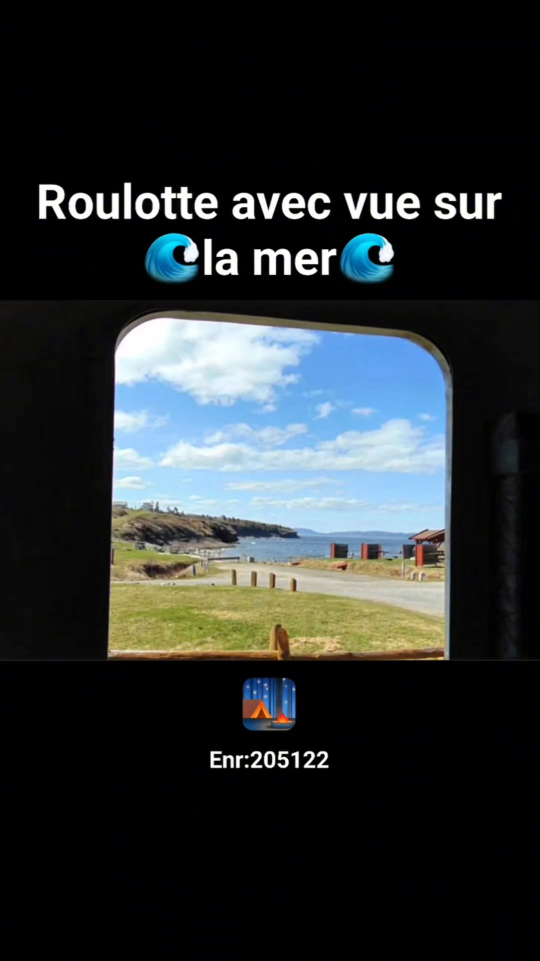 Relaxez au bord de la mer. 🏕🌊🐳🦭🦀🦞🐟🪸🏖 #camping #gaspésie #nature # ...