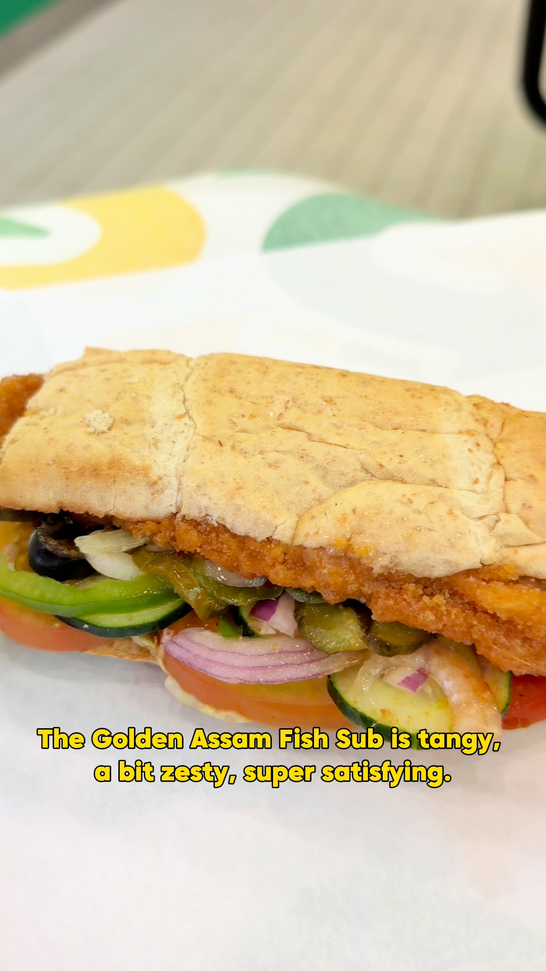 Wait… assam fish in a SUBWAY sandwich? 👀🐟🥖 Meet the Golden Assam Fish ...