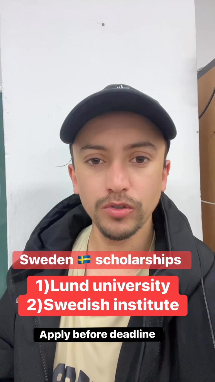 Sweden 🇸🇪 is currently offering 2 fully funded scholarships for ...