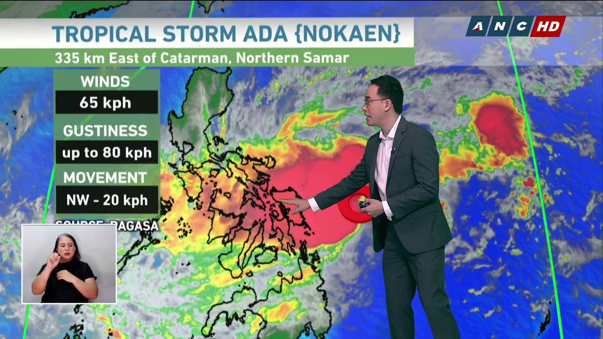  Foto zu Nasa gitna ng dagat sa silangan ng Eastern Visayas ang bagyong #AdaPH 