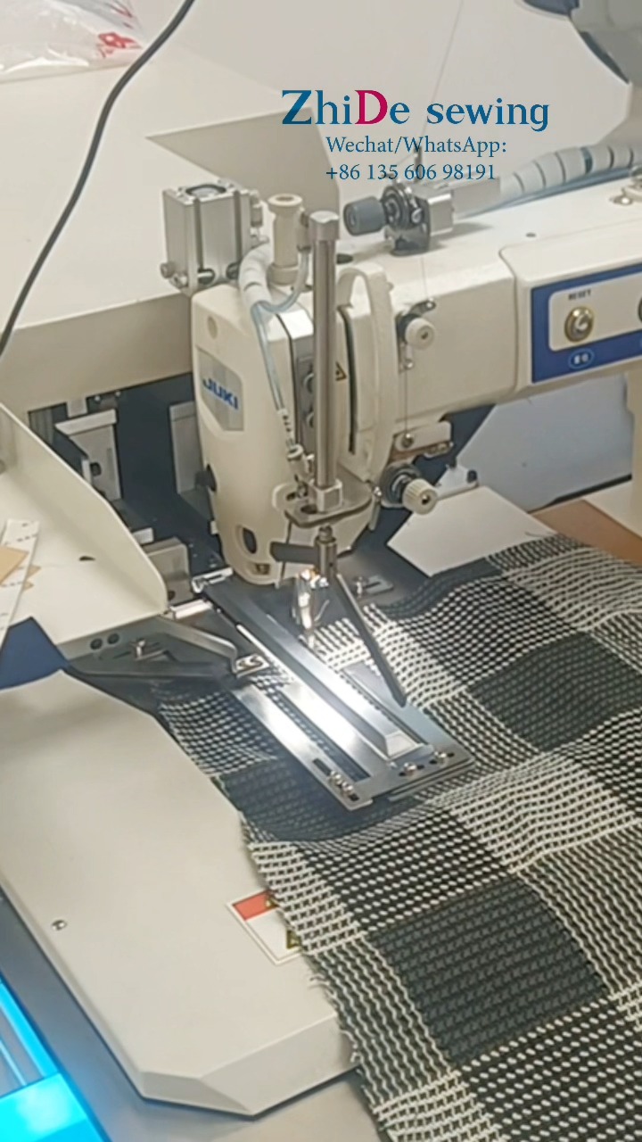 ZhiDe universal shirt sleeve placket machine can stitch different ...