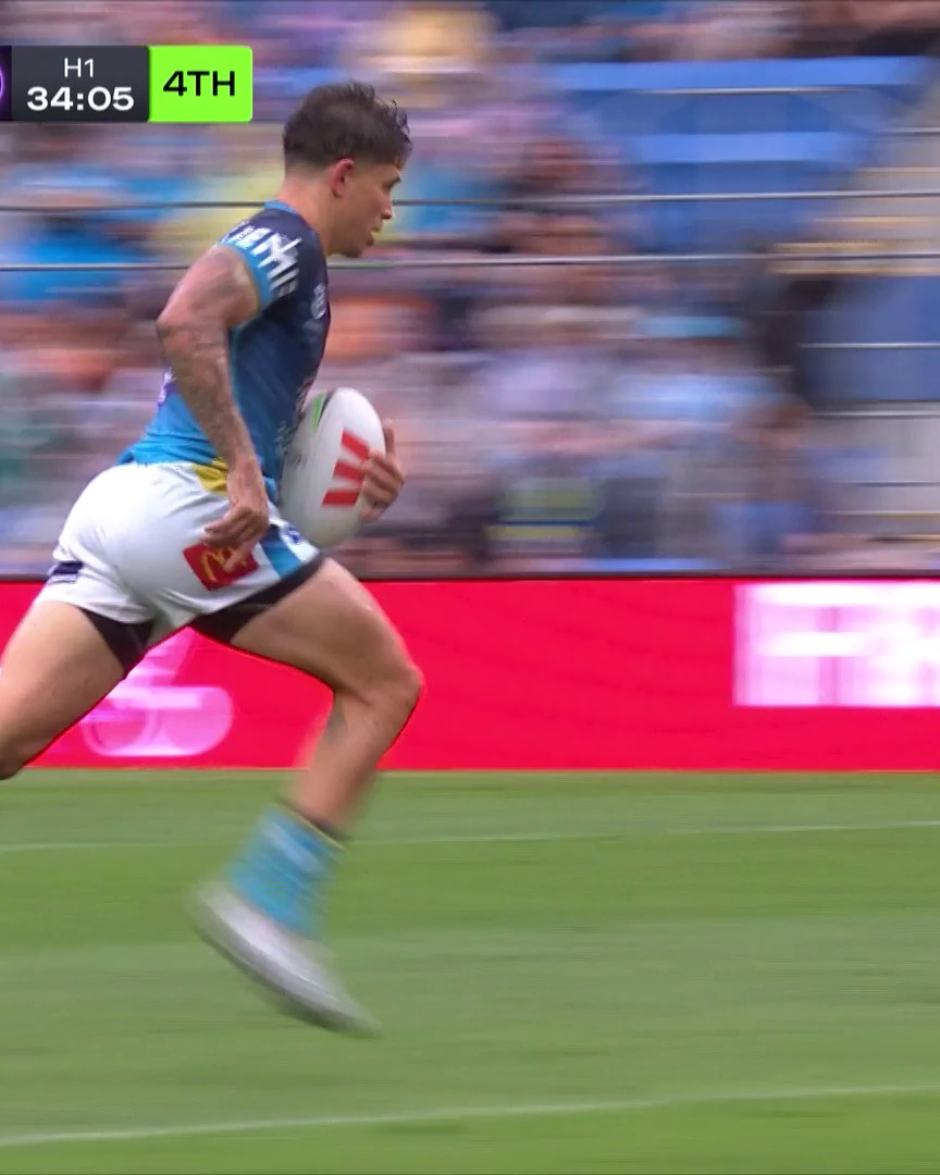 What a try as the Titans strike first! 🔥 #NRLTitansStorm | NRL | Facebook