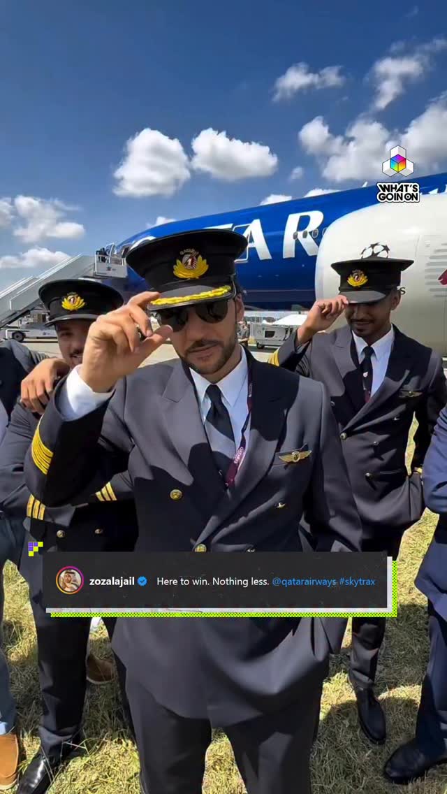 The Qatar Airways Boeing 777-300ER featuring the UEFA Champions
