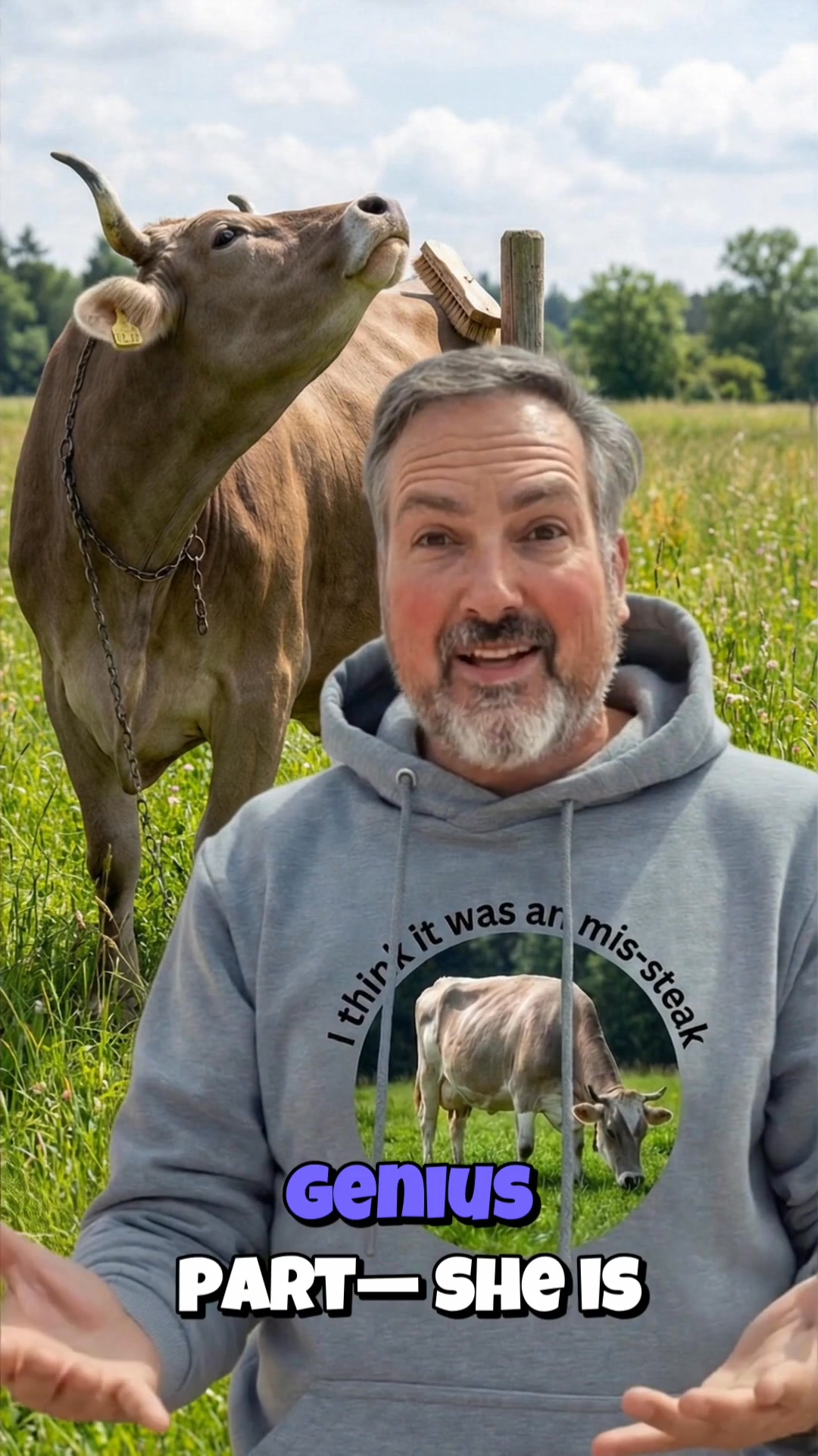 Think cows are just cute? Meet Veronica. She figured out how to use a ...