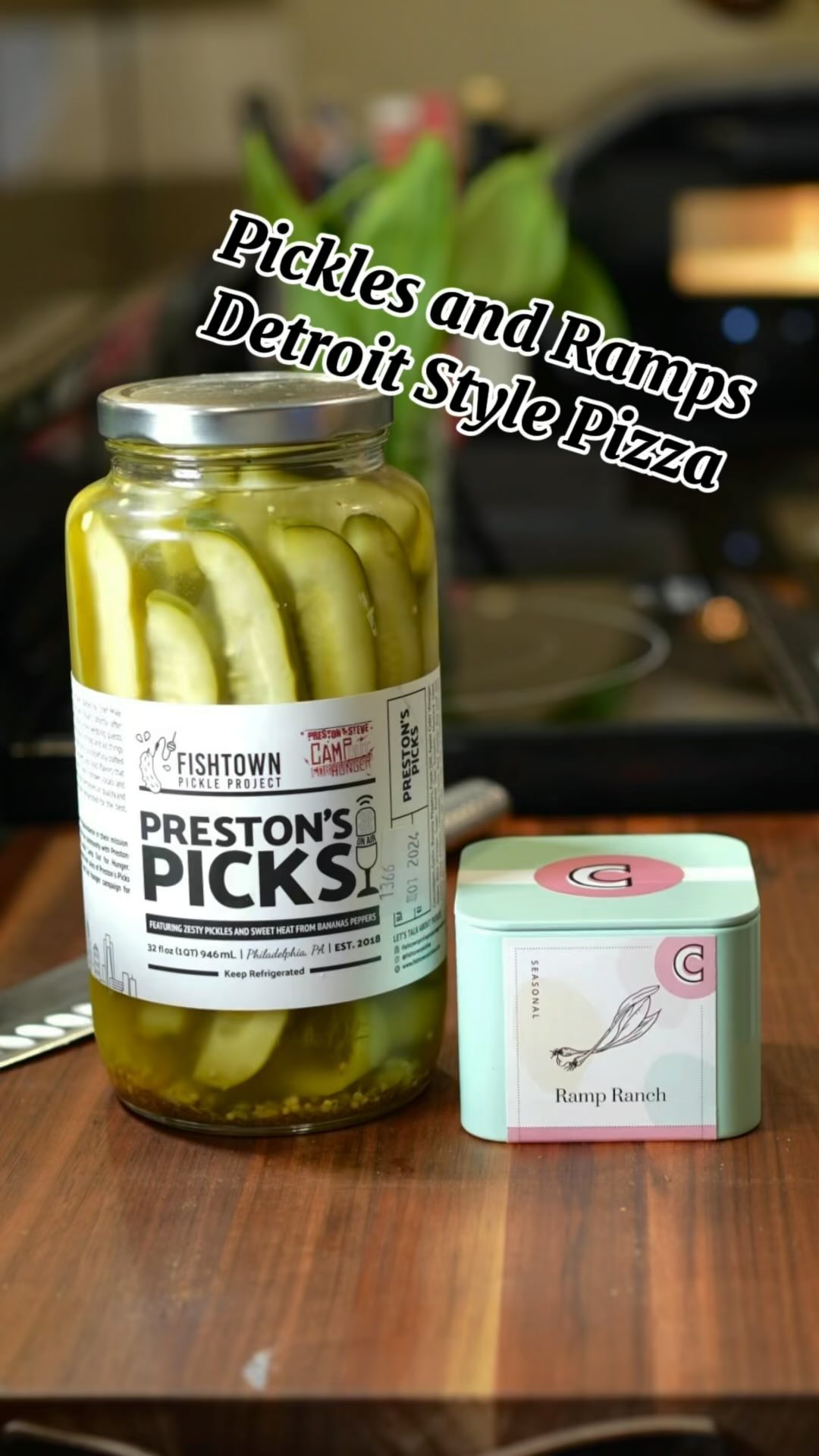 Pickles and Ramps with Ramp Ranch Ricotta Detroit Style Pizza Try ...