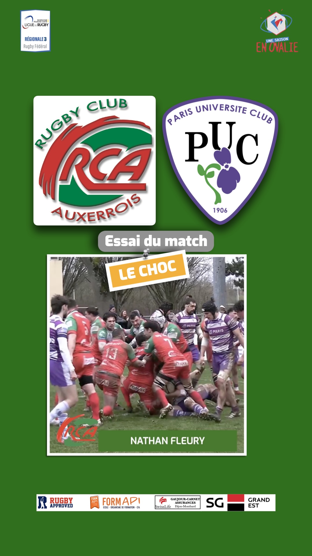 Rugby club Auxerrois vs PUC RUGBY - Officiel #fédérale2 #rugby #2k25 ...