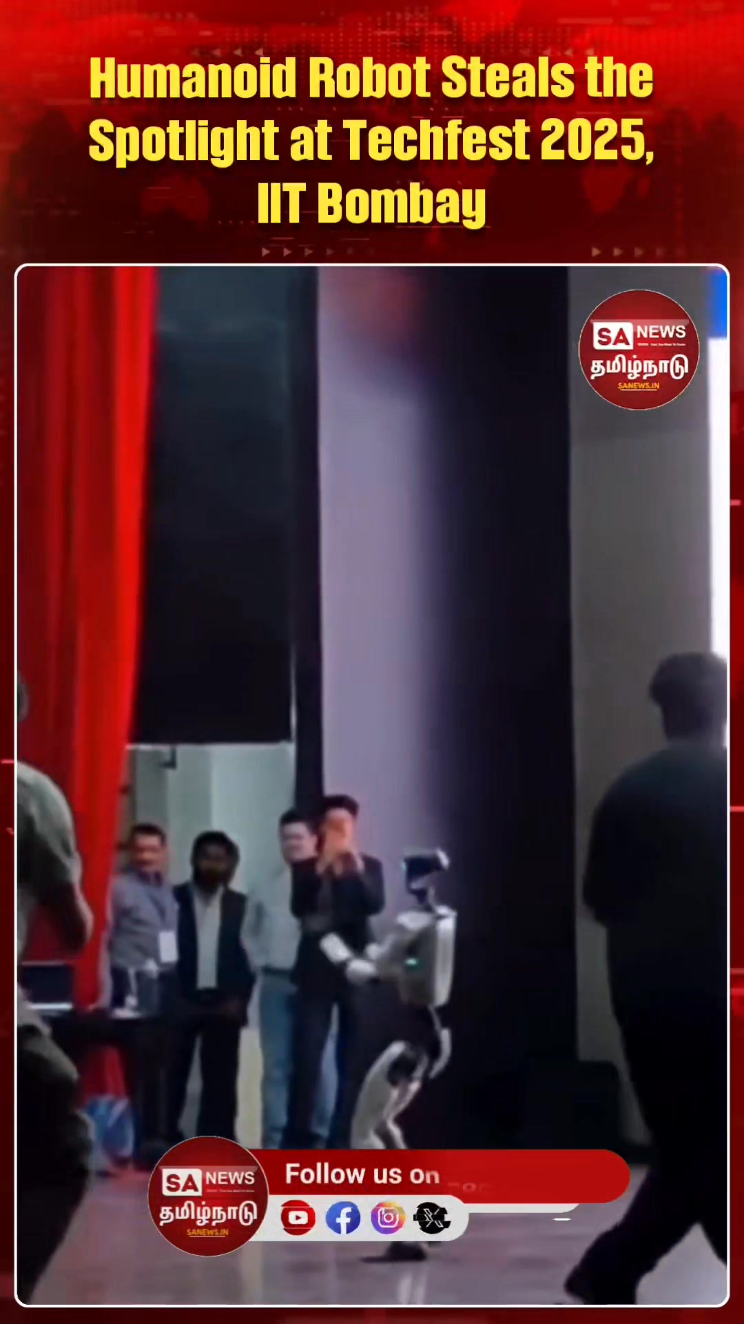 Humanoid robot steals the show at Techfest 2025 with viral ‘Fa9la ...