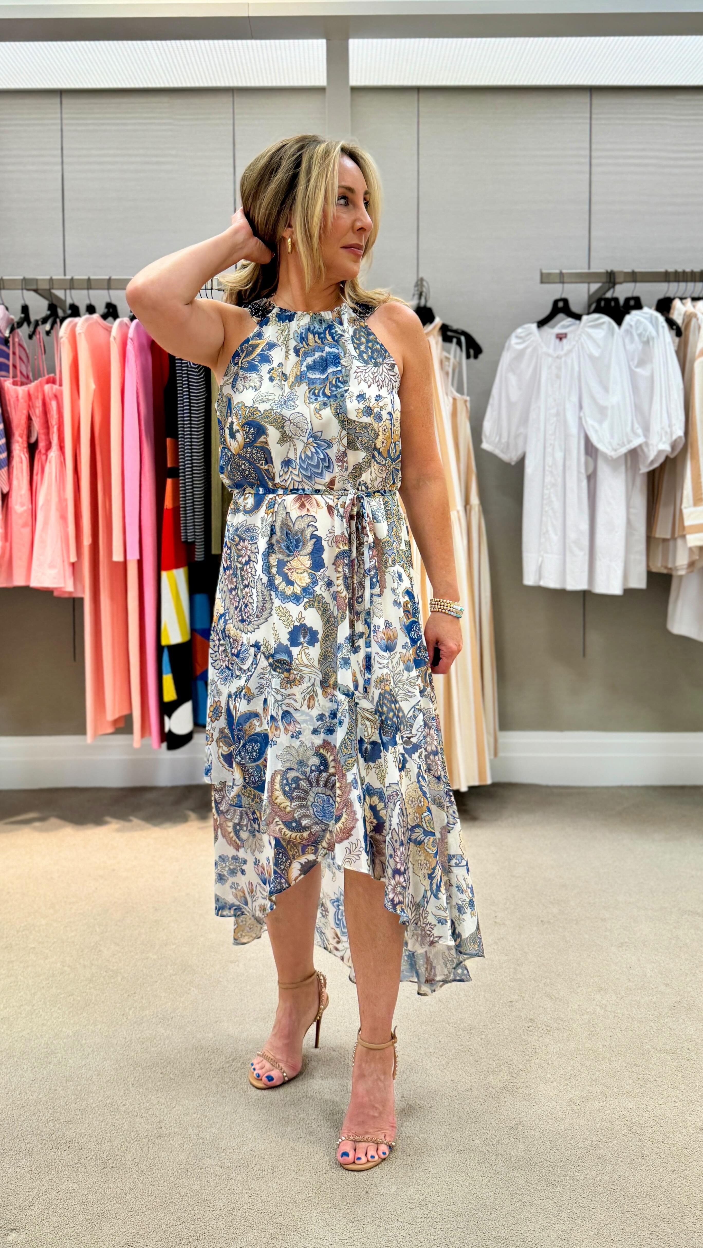 Ever wonder what to do with those little fabric loops on dresses that come with a belt? Here’s a stylist’s tip: Lose them! 🎀✂️, While they’re meant to keep the belt in place, they often dictate where 